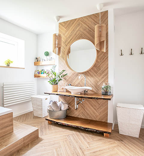 clean modern bathroom.